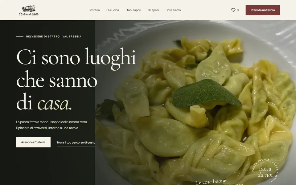 Apertura del sito L’Osteria di Statto