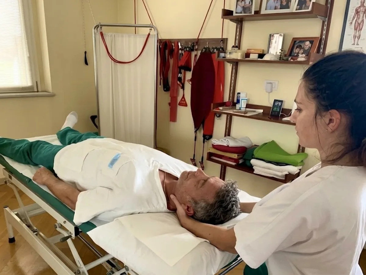 Trattamento fisioterapico presso CFTO San Polo, foto fornita per il progetto