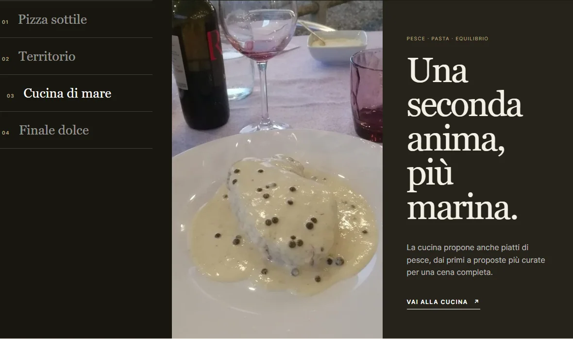 Percorso interattivo Don Alfredo’s con Cucina di mare selezionata, fotografia e descrizione aggiornate